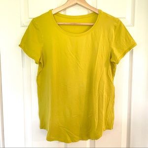 Lululemon Love Crew T-shirt Size 6 Yellow